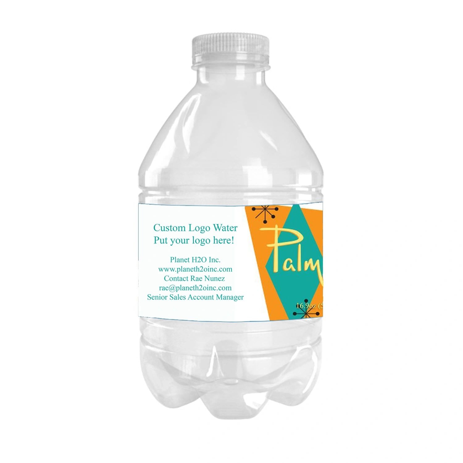 Palm Springs custom label water bottle